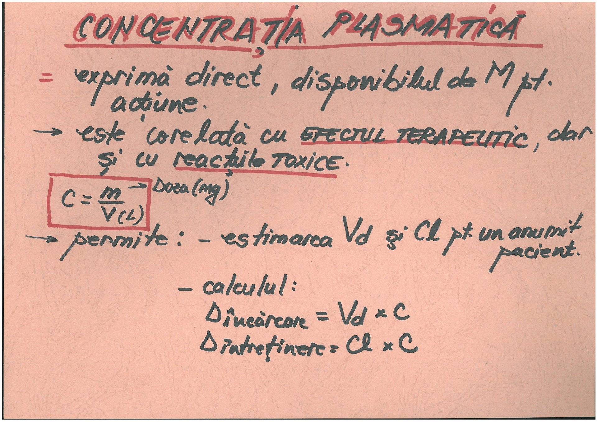 Concentratia plasmatica